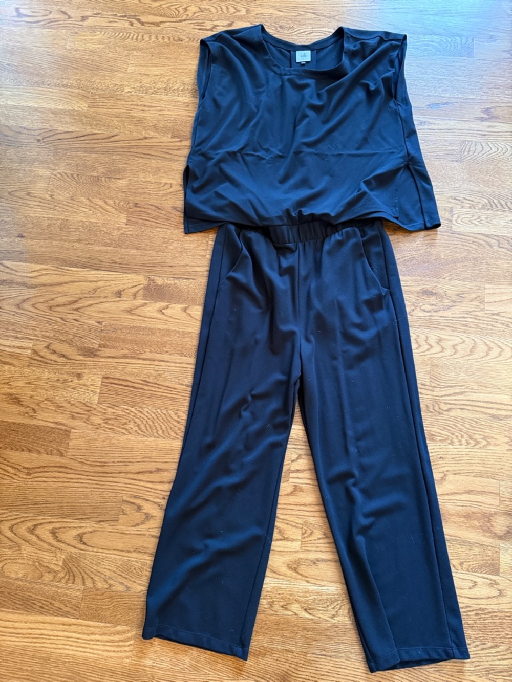Cabi Black Jumpsuit - Sleeveless Top & Wide-Leg Pants